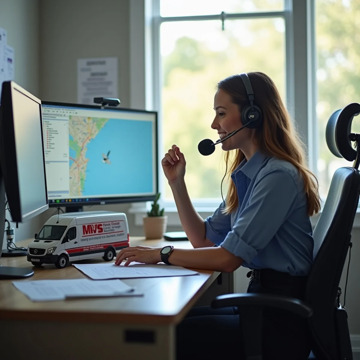 Lewisville Rapid Plumbers emergency customer support dispatch coordinator taking a call